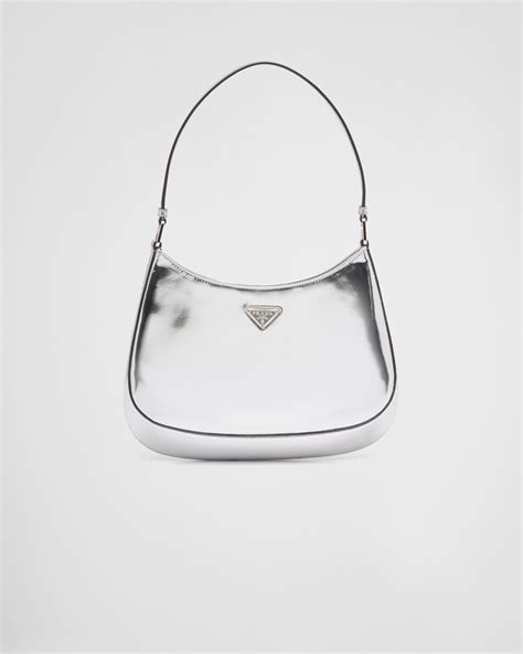 prada silver clutch bag|prada leather clutches.